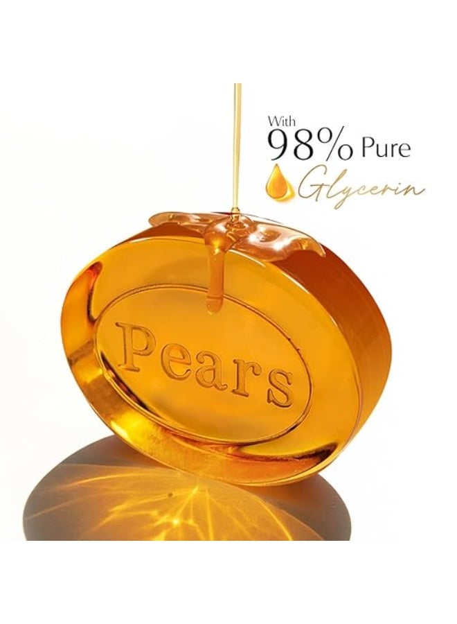 Pears Original Glycerin Soap Bar - Pure & Gentle Glow | With 98% Pure Glycerin | For Hydration & Glow | With Plant Based Cleanser for Skin & Body | Paraben-free | 125gms x 8 - Image 3